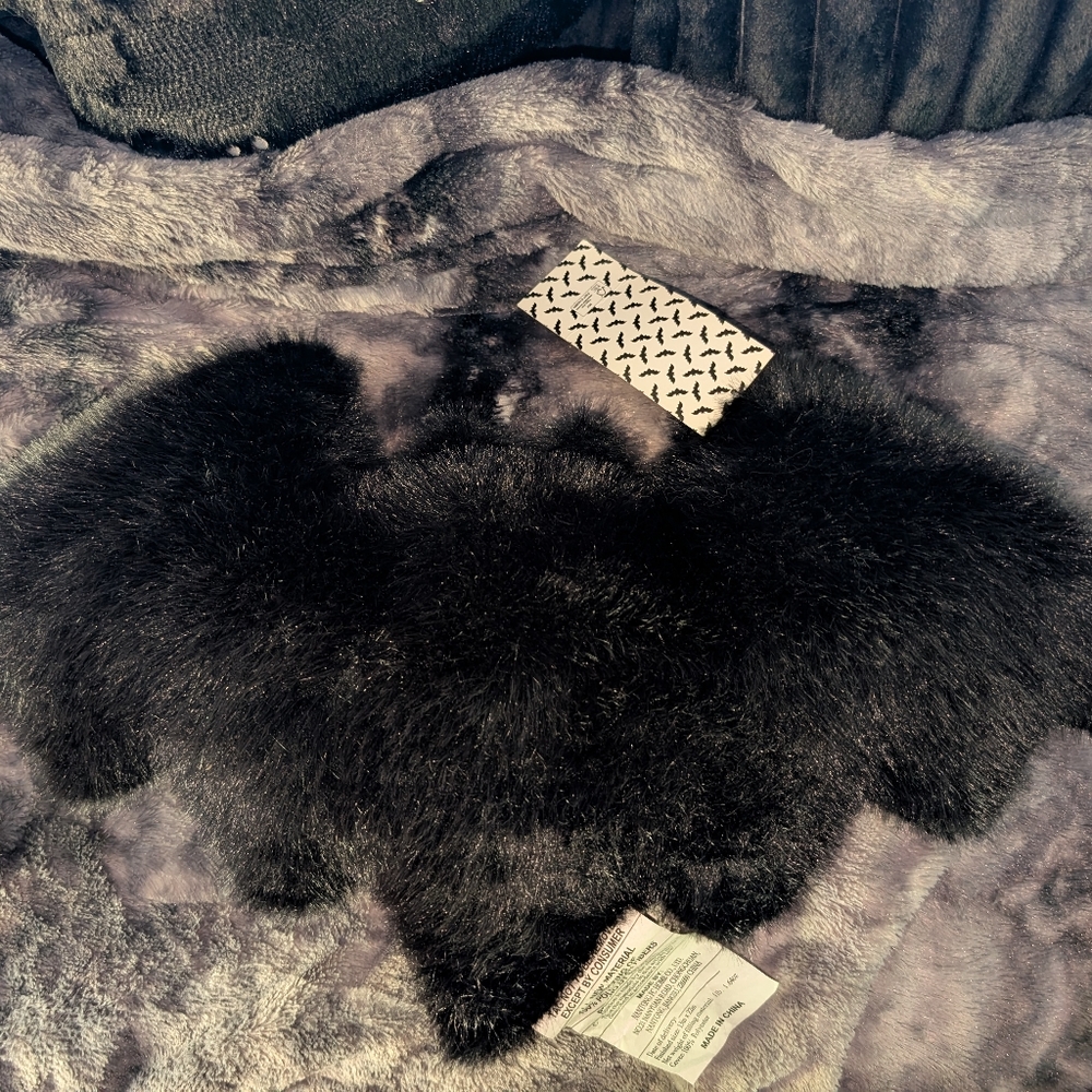 🦇 NWT Furry Bat Pillow